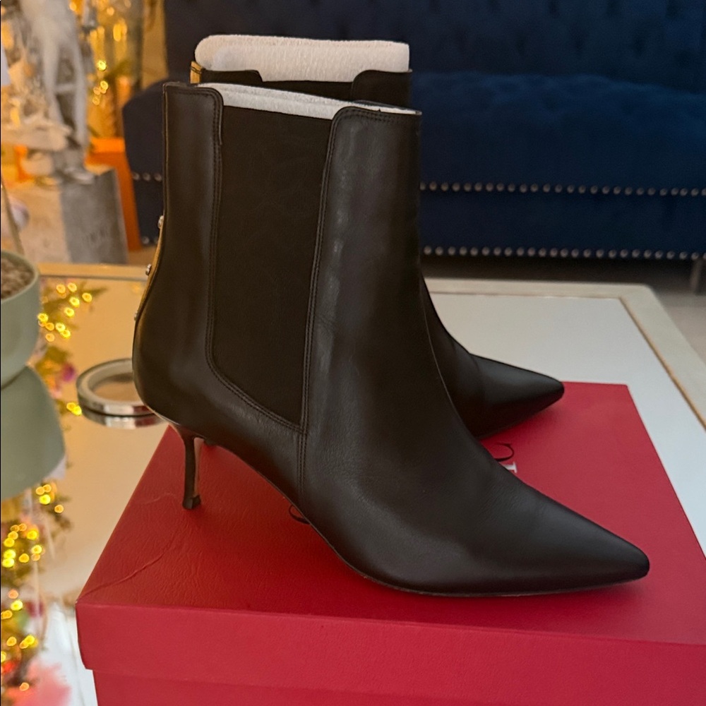 Carolina Herrera Black Heeled Boots
